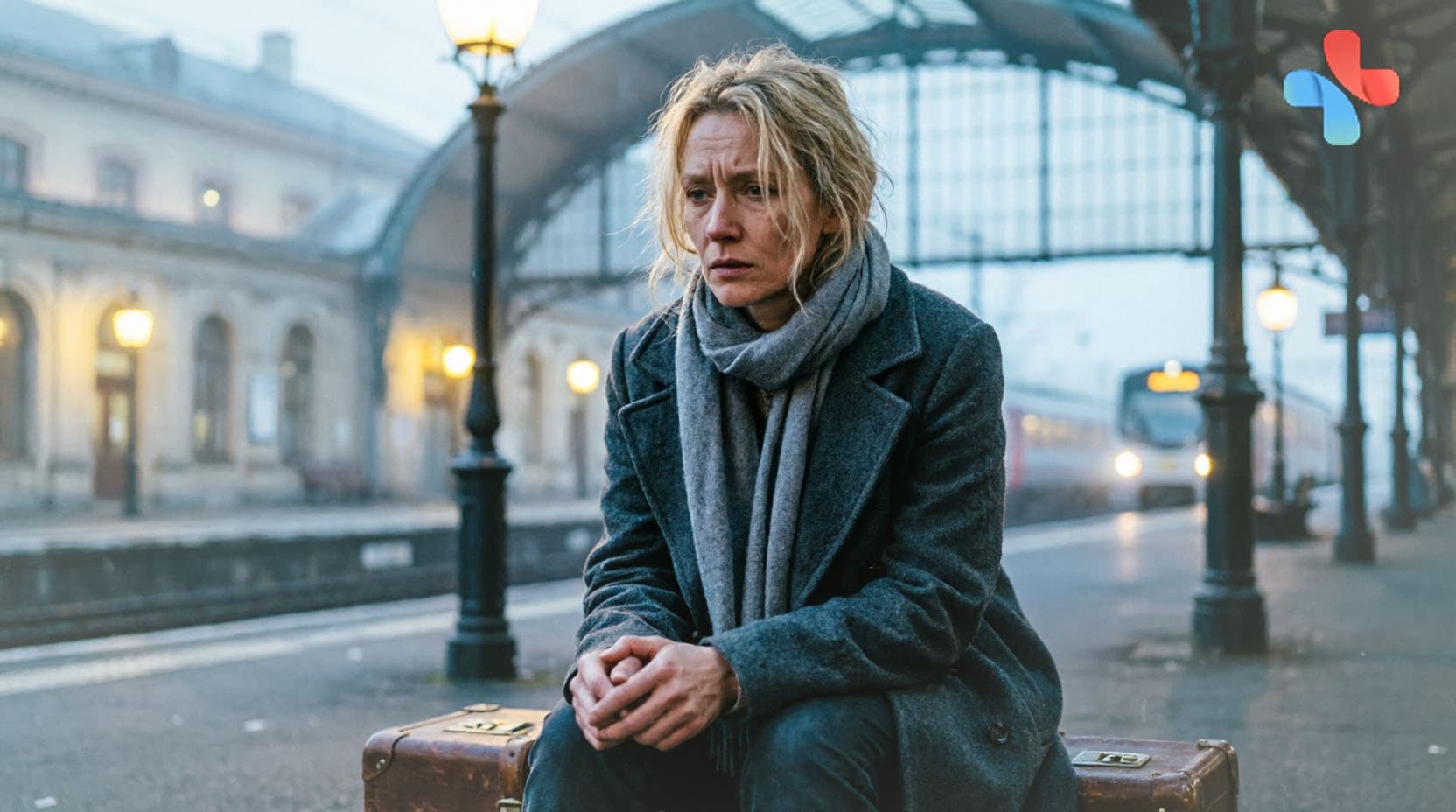 Женщина ушла из дома на вокзал